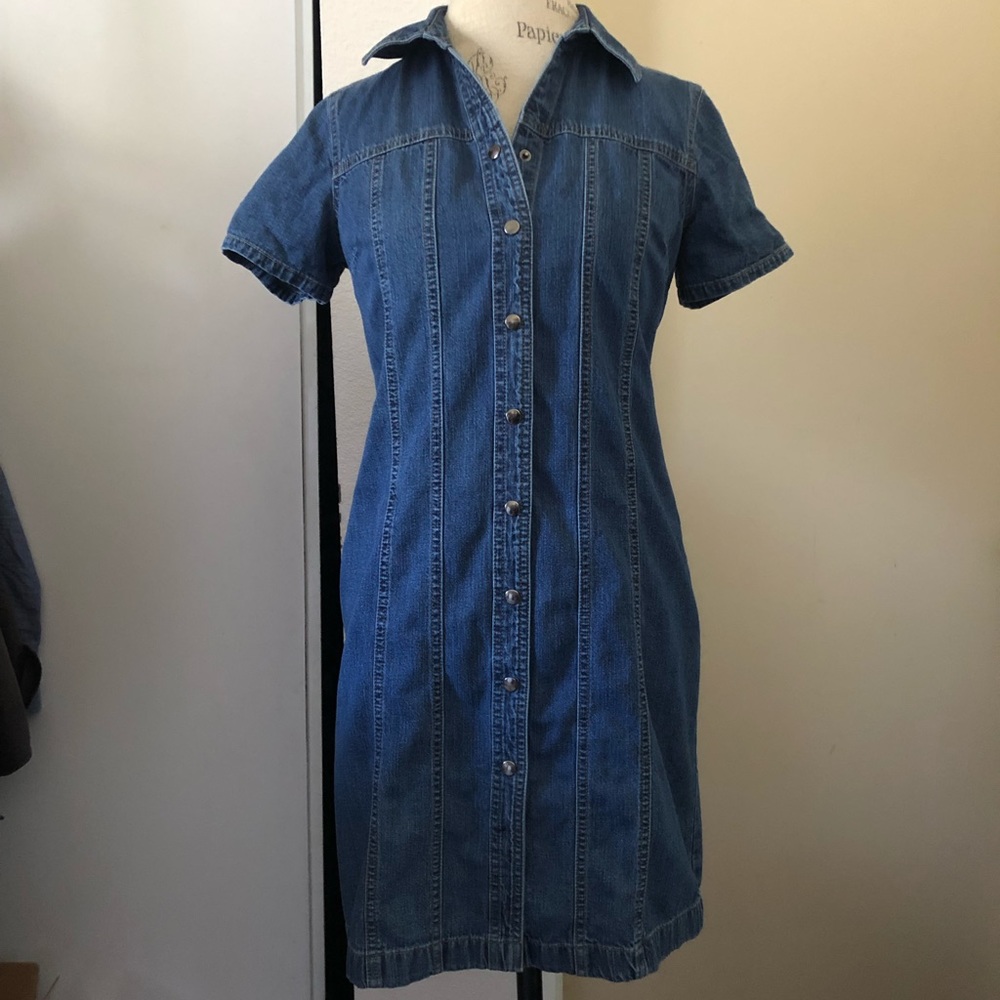 Style & Co. Petite Denim Shift Dress